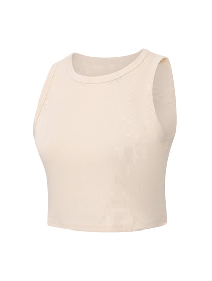 Débardeur sculptant côtelé