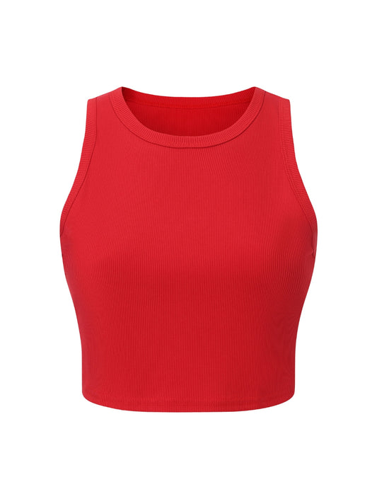 Débardeur sculptant côtelé